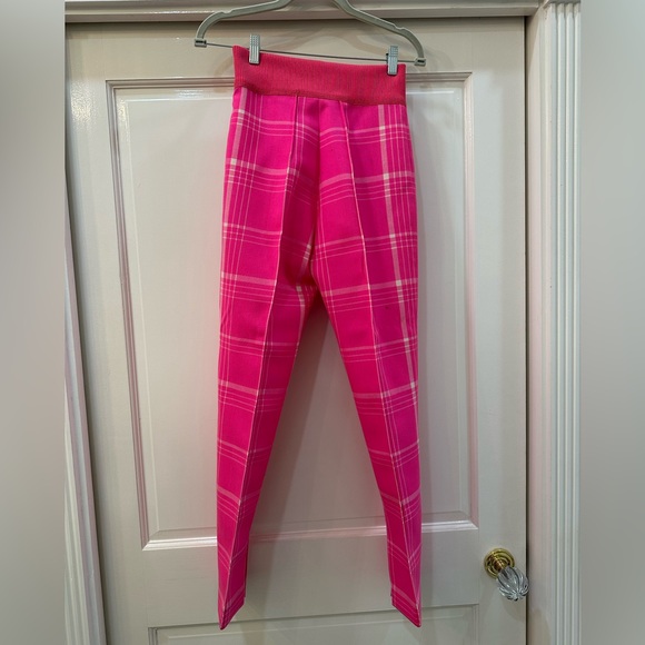 Fendi Hot Pink Plaid Pants Gigi Hadid - Picture 7 of 12